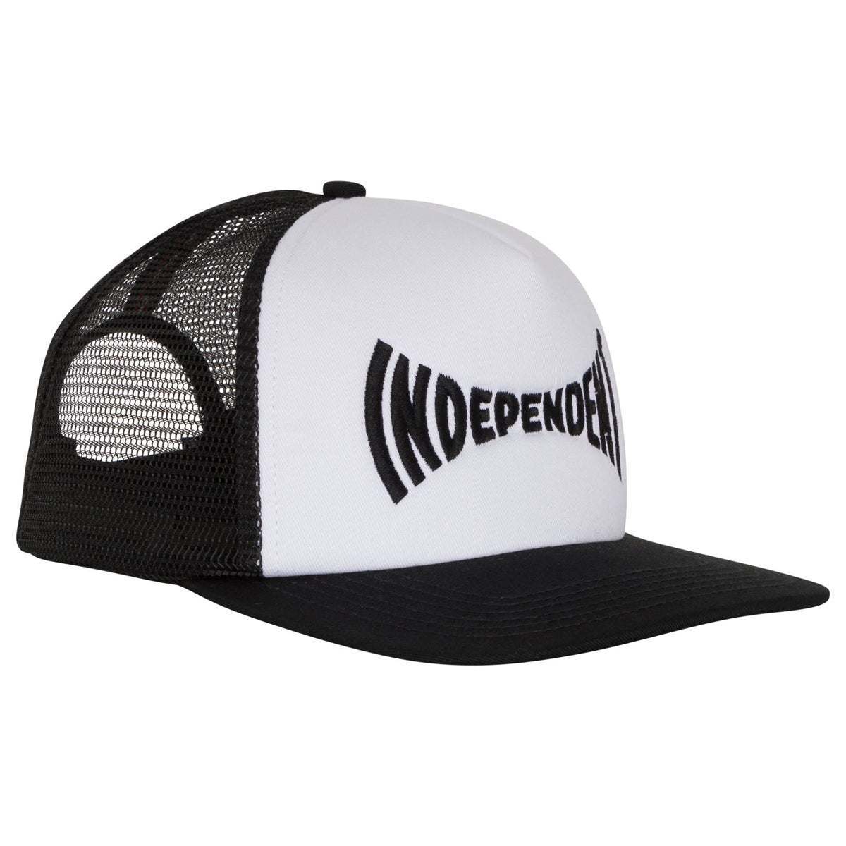 Independent Span Mesh Trucker Hat - White/Black image 3
