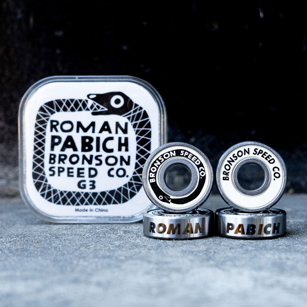 Bronson Roman Pabich Pro G3 Bearings - White image 4