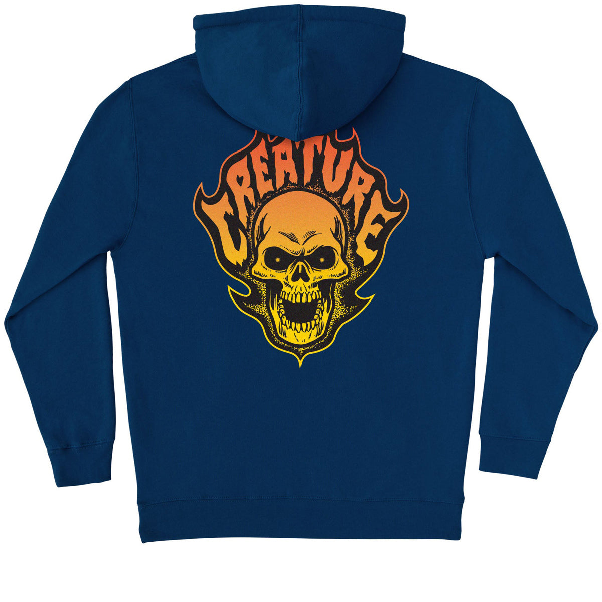 Creature Bonehead Flame Hoodie - Navy image 1