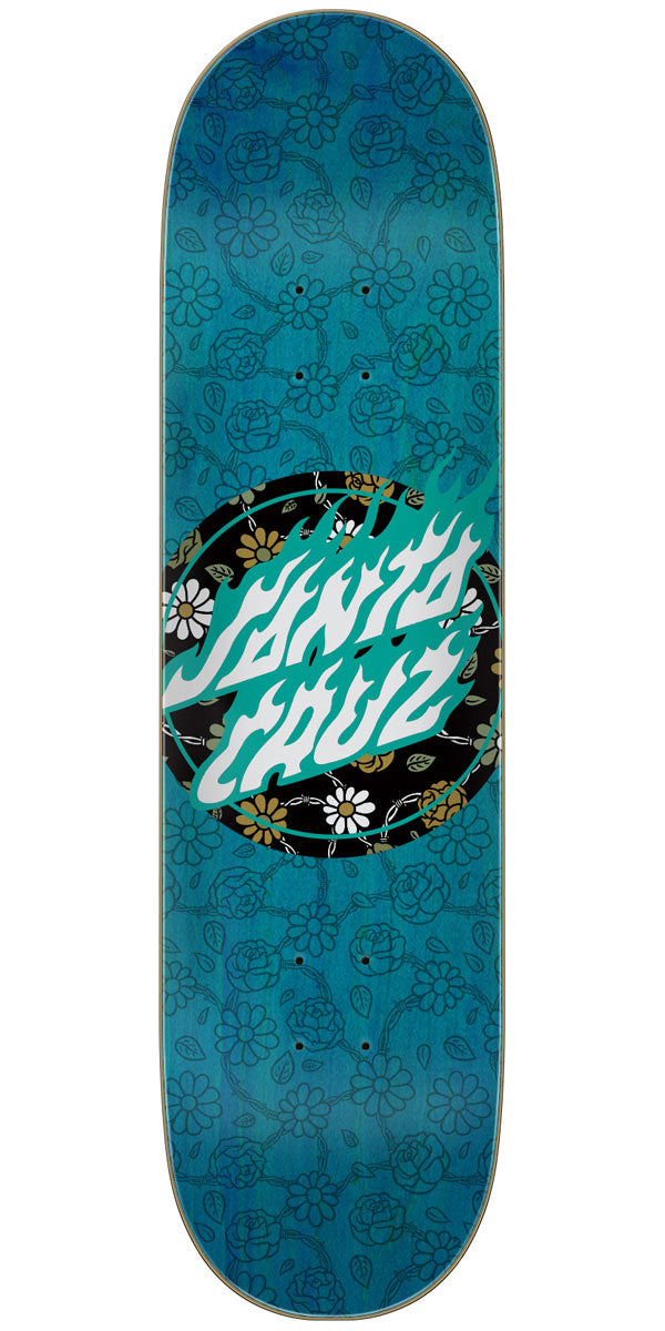 Santa Cruz Floral Flame Dot 7 Ply Birch Skateboard Deck - 8.25