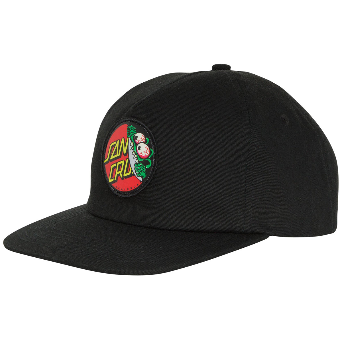 Santa Cruz Beware Dot Strapback Hat - Black image 1