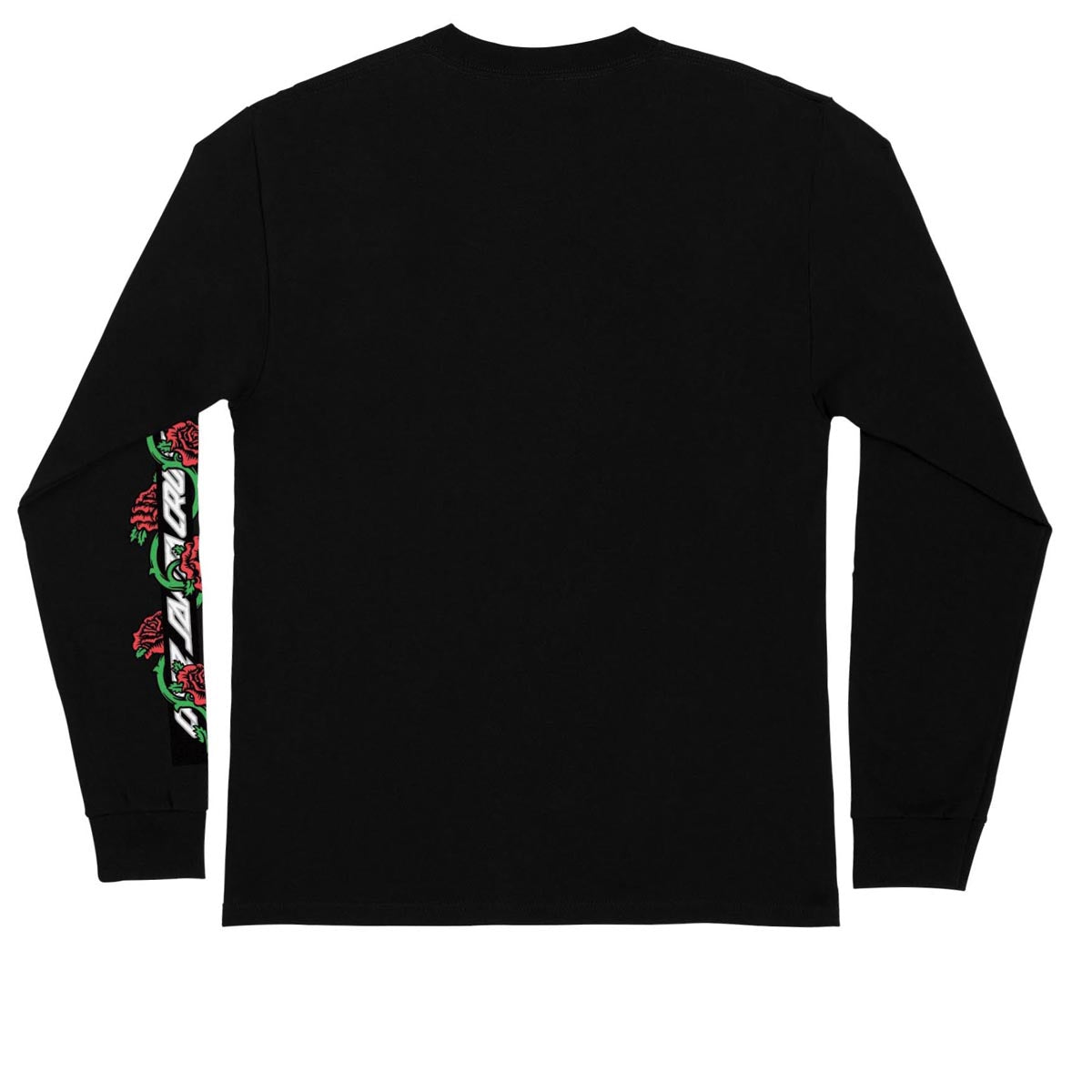 Santa Cruz Dressen Roses Vine Opus Long Sleeve T-Shirt - Black – CCS