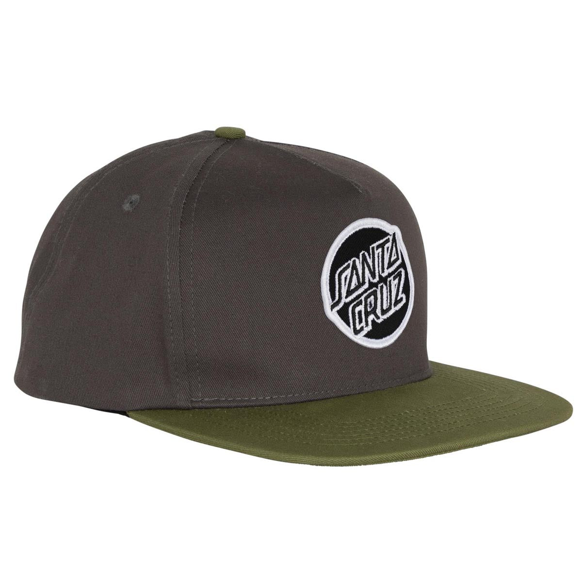 Santa Cruz Tiered Opus Snapback Hat - Charcoal/OD Green image 3