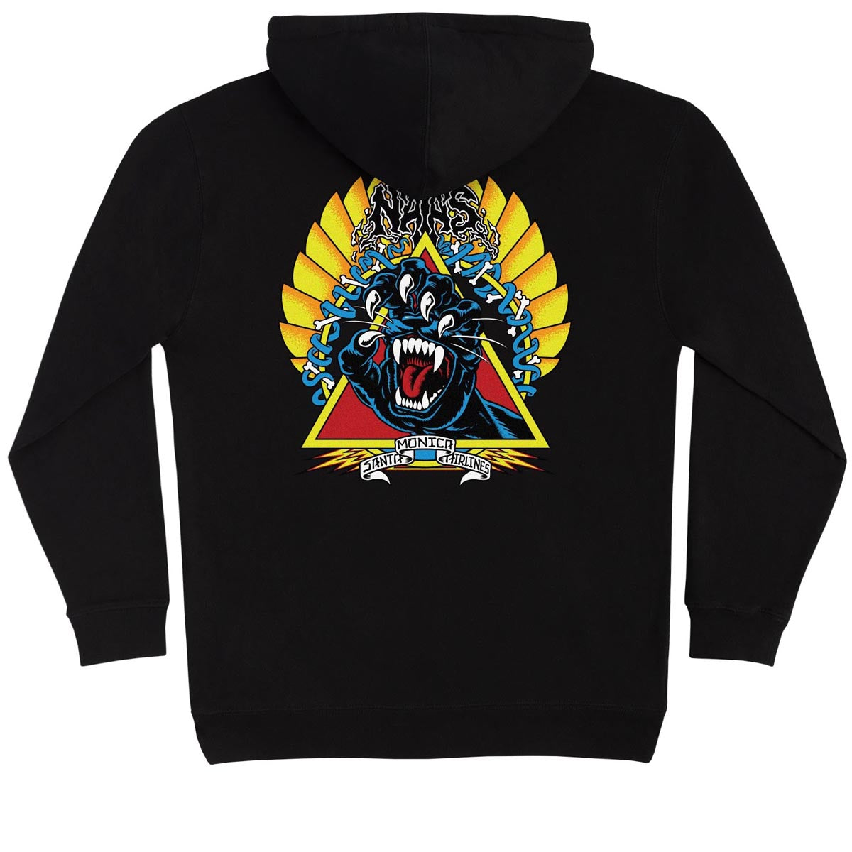Santa Cruz Natas Screaming Panther Hoodie Black CCS
