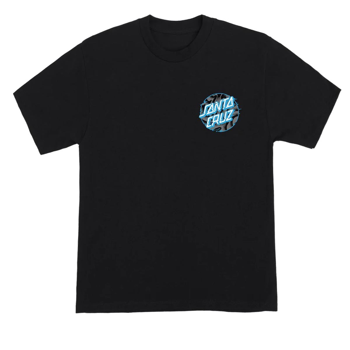 Santa Cruz Vivid Slick Dot T-Shirt - Eco Black image 2