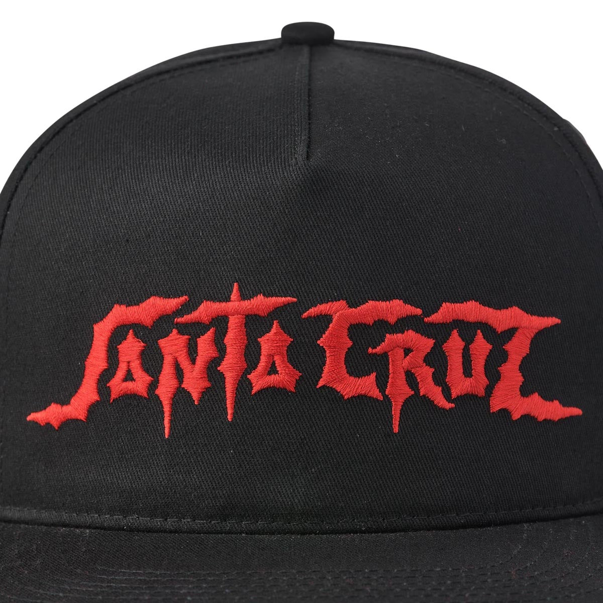 Santa Cruz Dungeon Strip Snapback Hat - Black/Red image 4