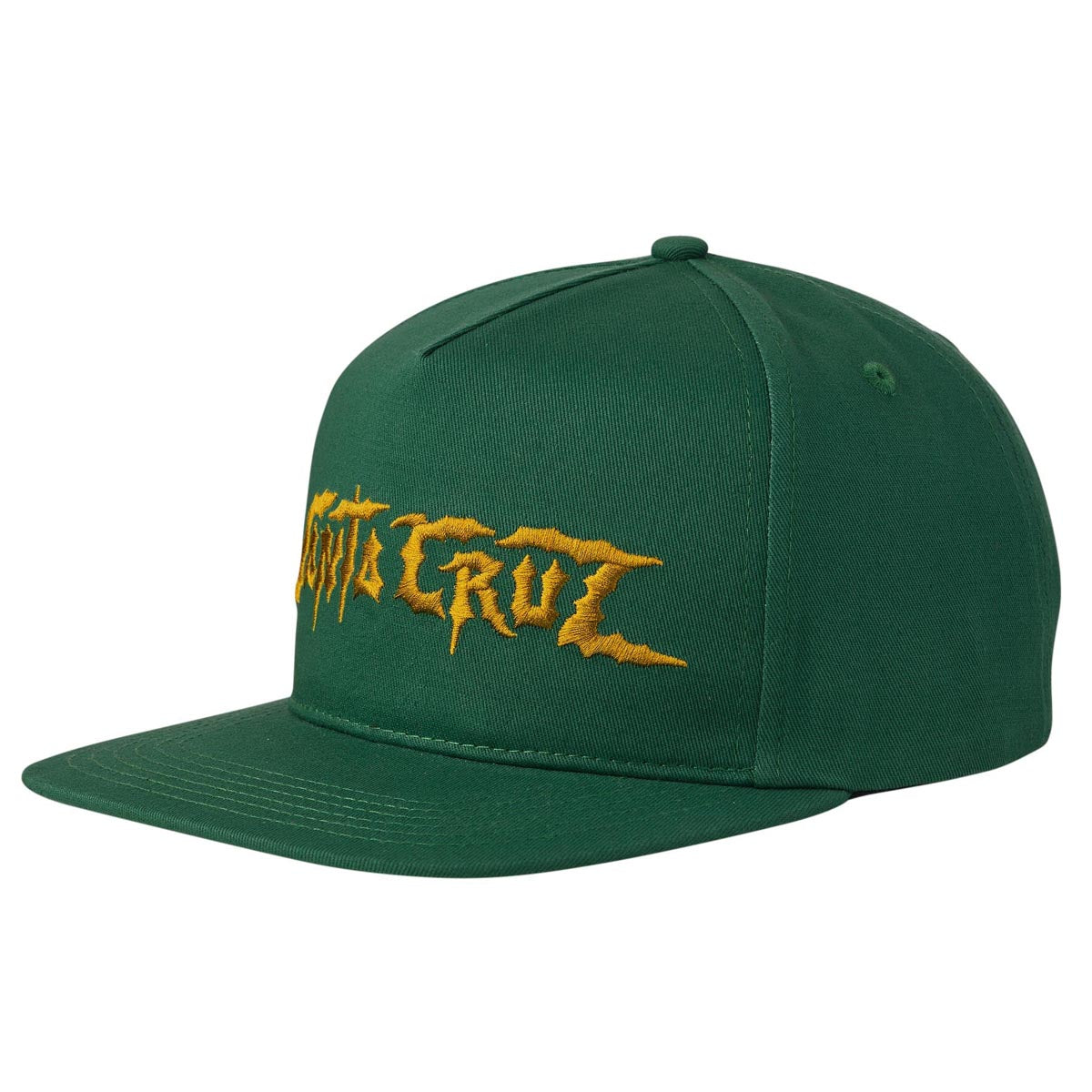 Santa Cruz Dungeon Strip Snapback Hat - Dark Green image 1
