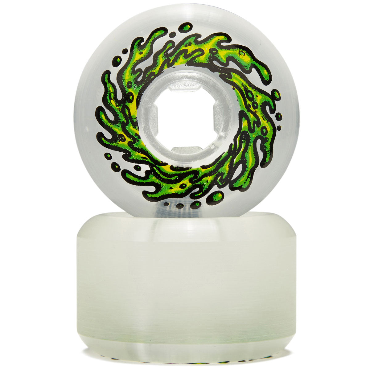 Slime Balls Mirror Vomits 99a Skateboard Wheels - Clear - 53mm image 2