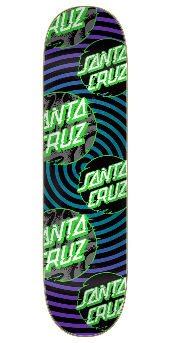 Santa Cruz Vivid Multi Dot 7 Ply Birch Skateboard Deck - 8.00