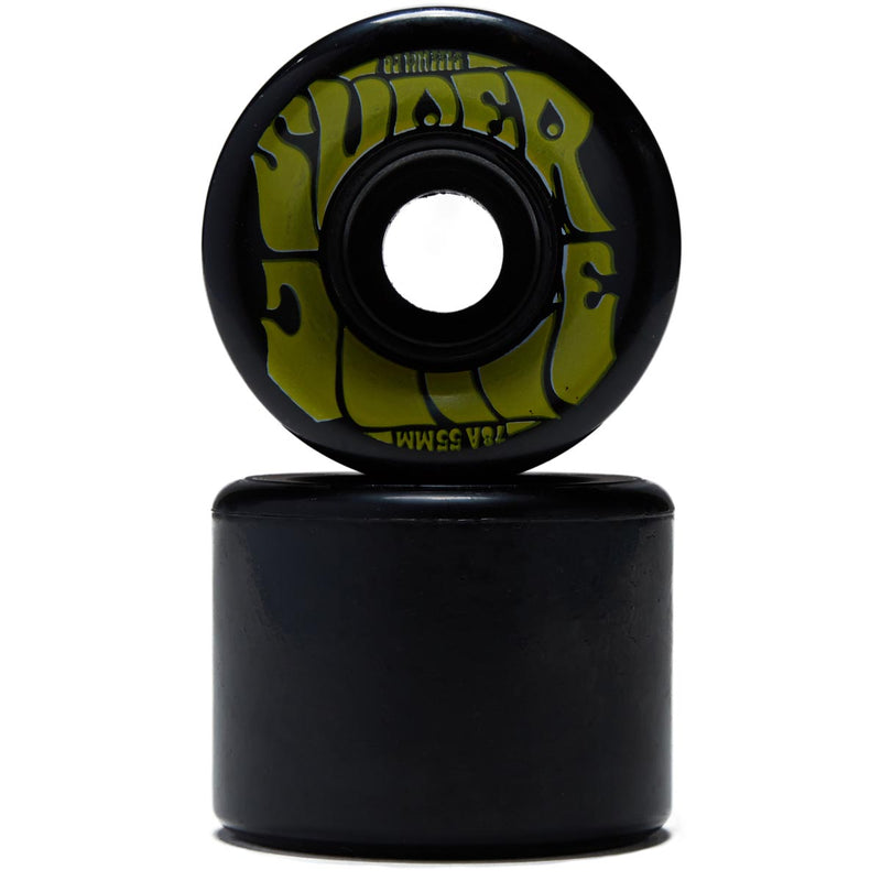 OJ Mini Super Juice 78a Skateboard Wheels - Black/Yellow - 55mm