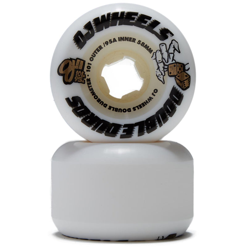 OJ Double Duro 101a/95a Skateboard Wheels - 58mm
