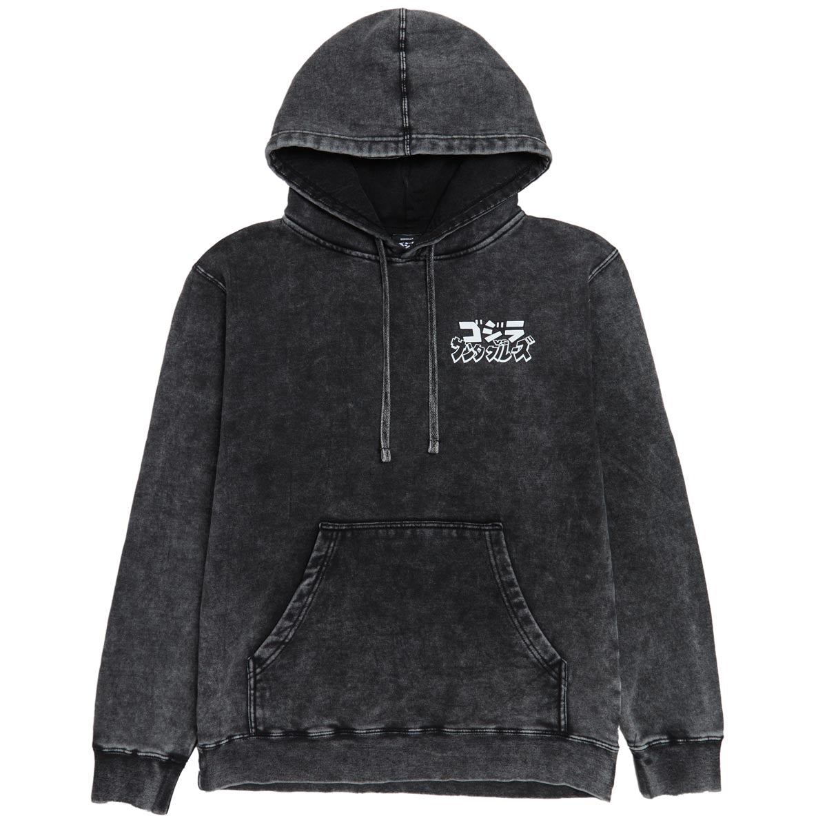 Santa Cruz x Godzilla Hand Pull Over Hoodie - Mineral Black image 1