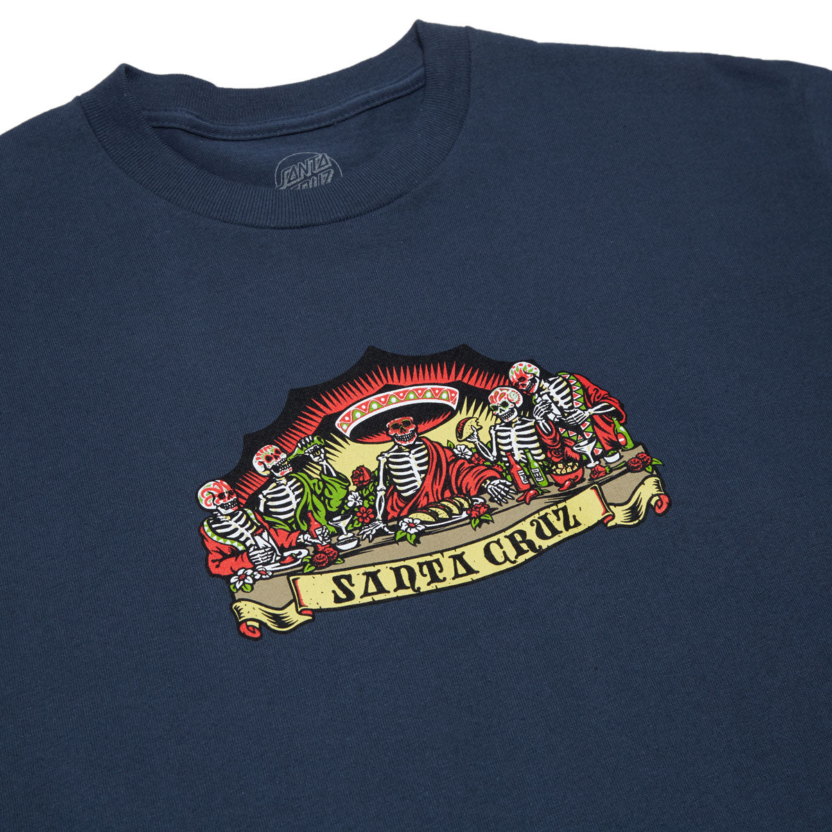 Santa Cruz Guzman Dead Diners Front T-Shirt - Blue Dusk image 2