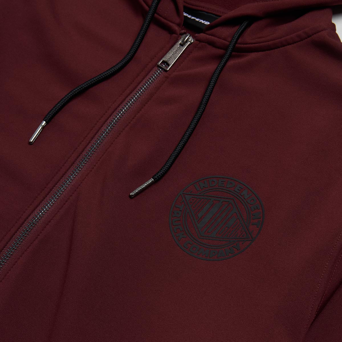 Independent Clipper Zip Hoodie - Burgundy image 2