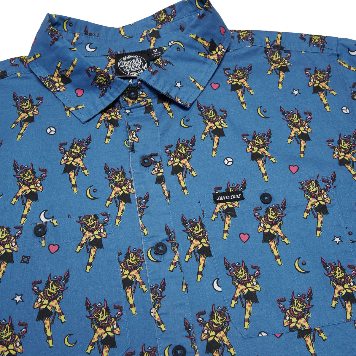 Santa Cruz Salba Witch Doctor Work Shirt - Blue image 3
