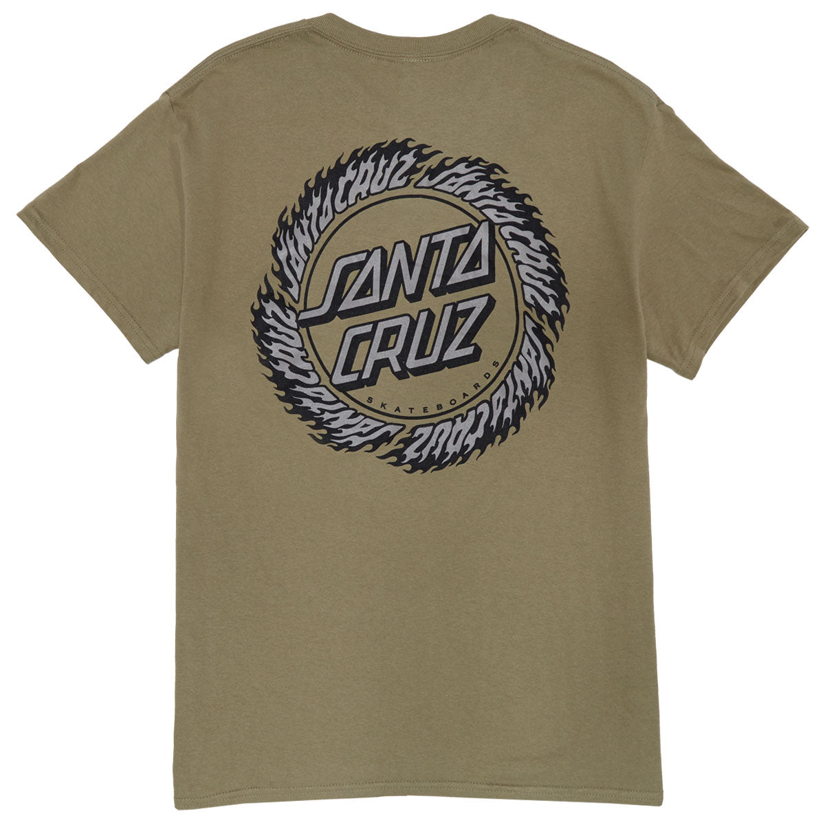 Santa Cruz Flame Ringed Dot T-Shirt - Prairie Dust image 2