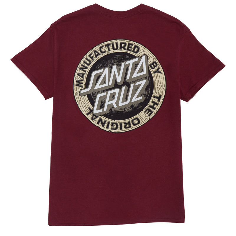 Santa Cruz Carved MFG T-Shirt - Maroon