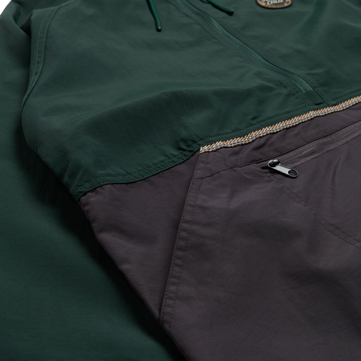 Santa Cruz Break Trail Anorak Unlined Jacket - Forest/Charcoal image 4