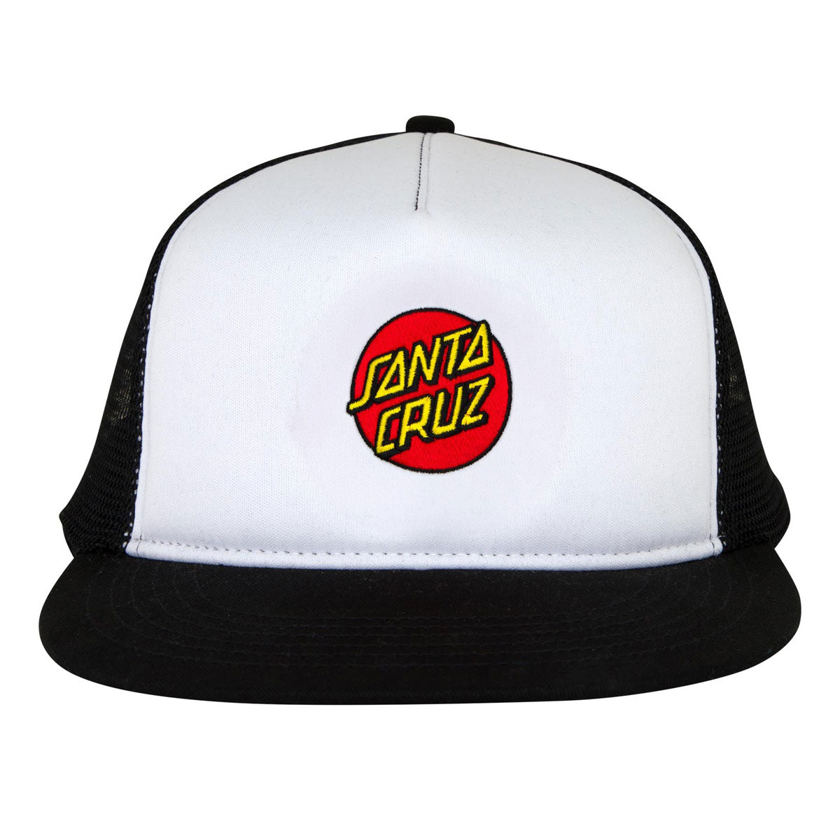 Santa Cruz Cruz Embroidered Trucker Hat - White/Black image 3