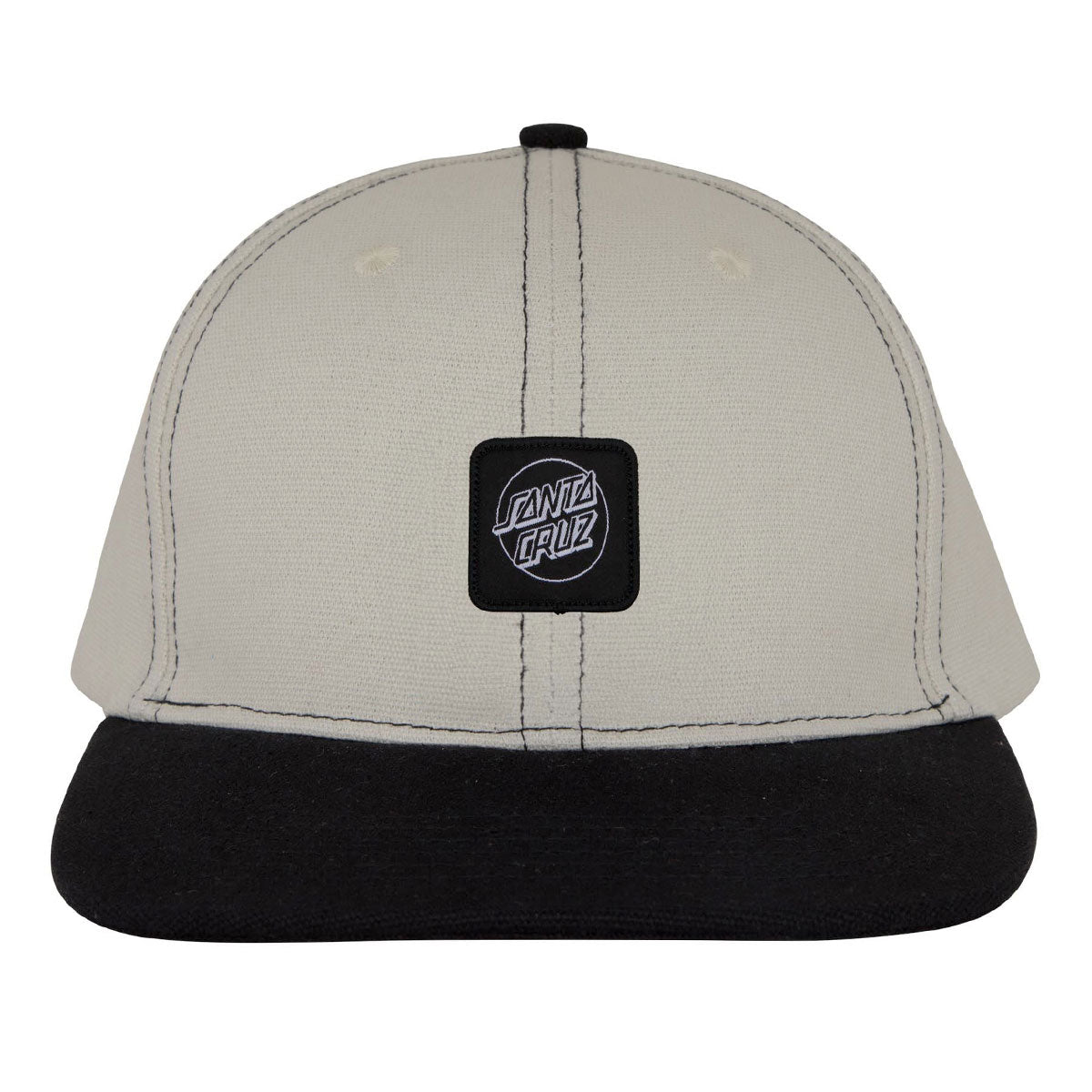 Santa Cruz Cruz Label Snapback Hat - Dark Sand/Black image 3