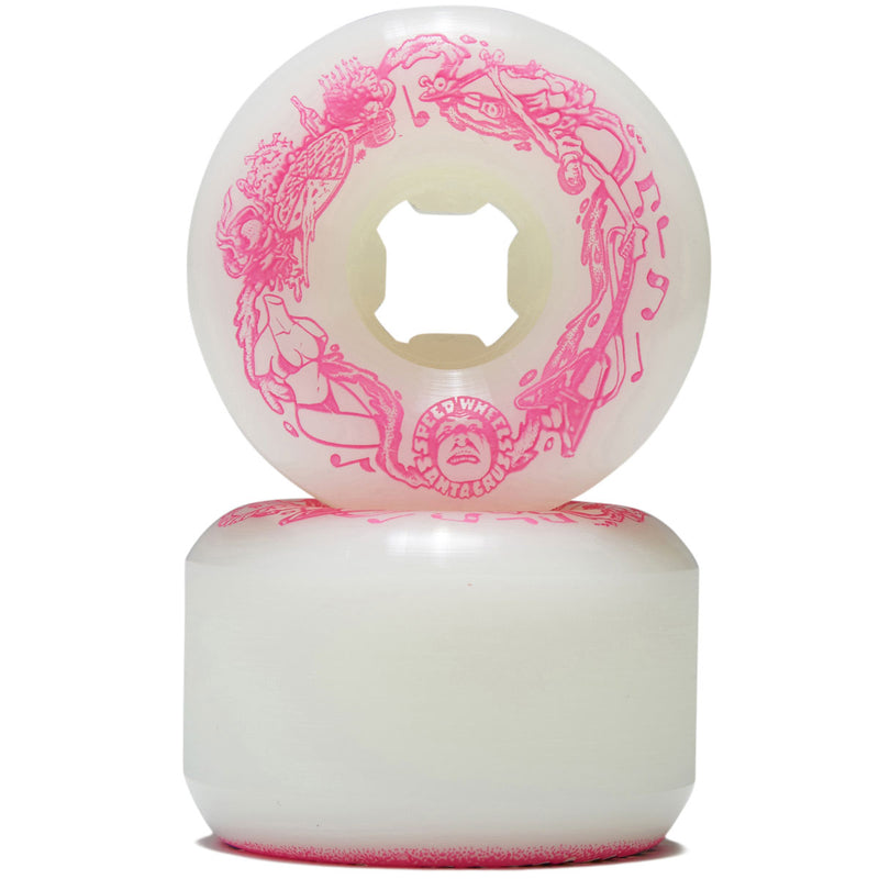 Slime Balls Hand Spray Vomit Mini 97a Skateboard Wheels - White - 56mm