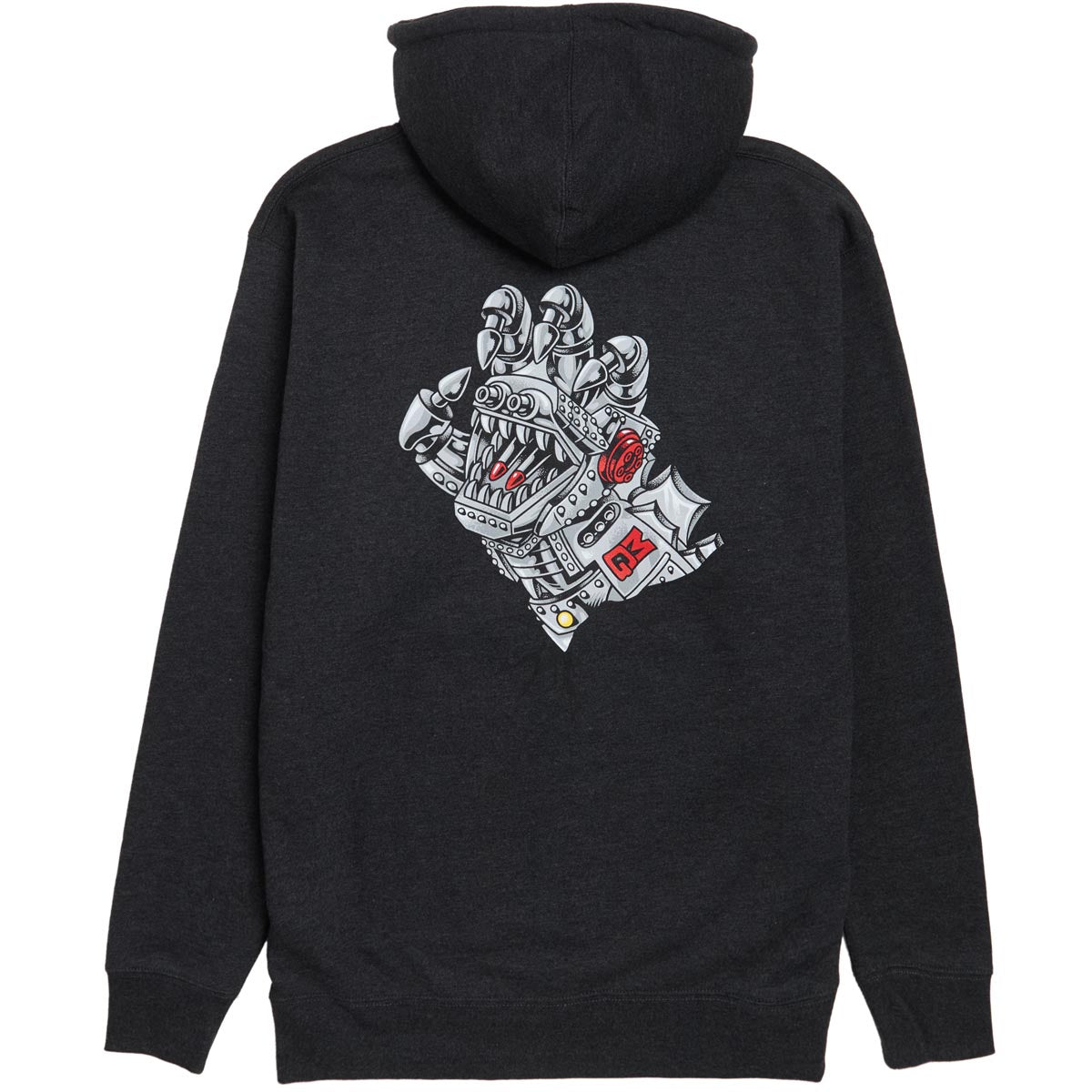 Santa Cruz x Godzilla Mecha Hand Zip Up Hoodie - Charcoal Heather image 2