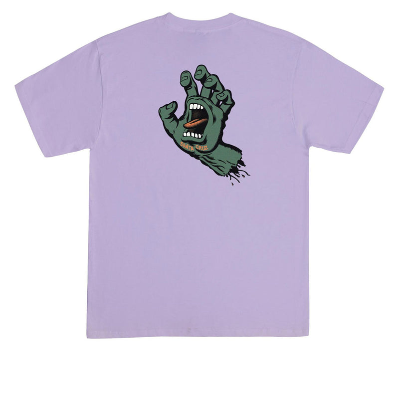 Santa Cruz Screaming Hand T-Shirt - Orchid/Dark Green