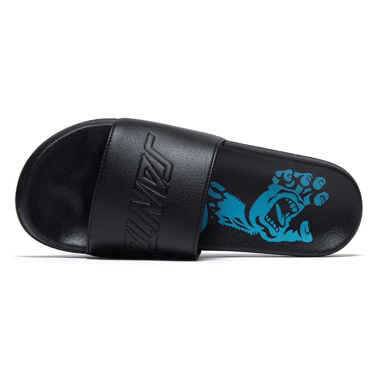 Santa Cruz Vein Hand Strip Slides Sandals - Black image 3