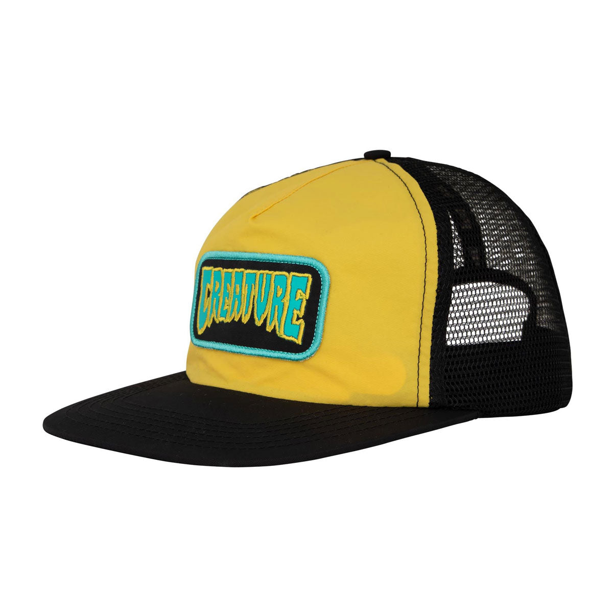 Creature Haunted Sea Mesh Trucker Hat - Cornsilk image 1