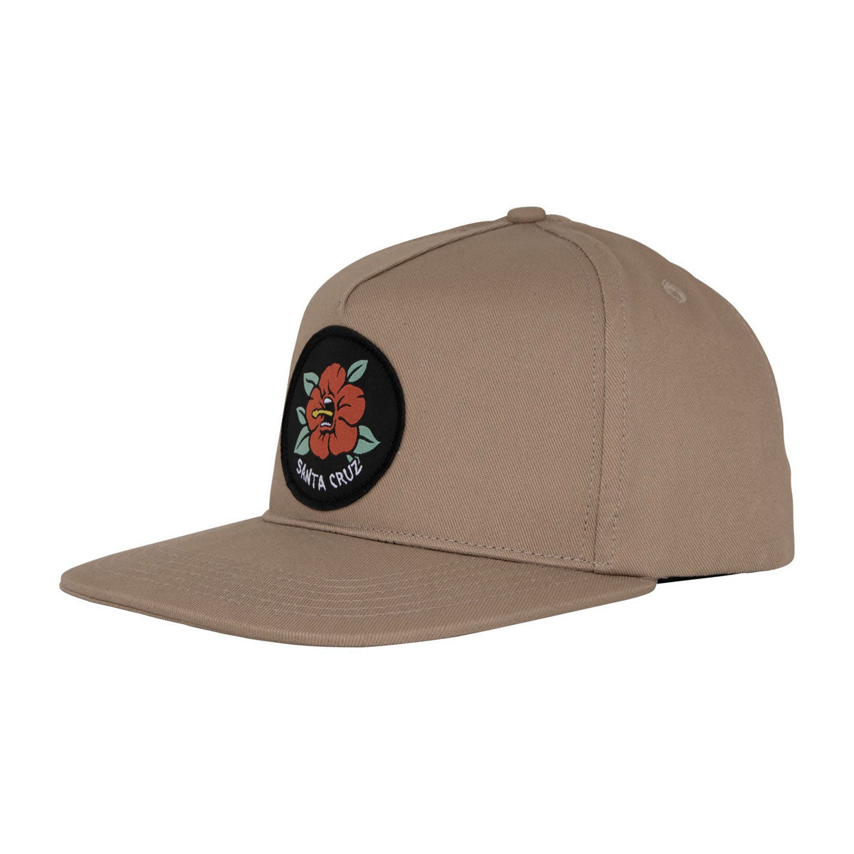 Santa Cruz Screaming Hibiscus Snapback Hat - Khaki image 1