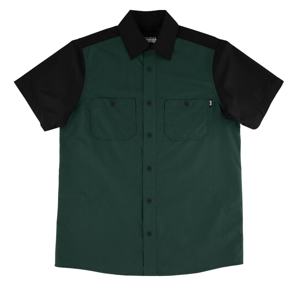 Creature Strikefast Mechanic Top Shirt - Black/Dark Green image 1