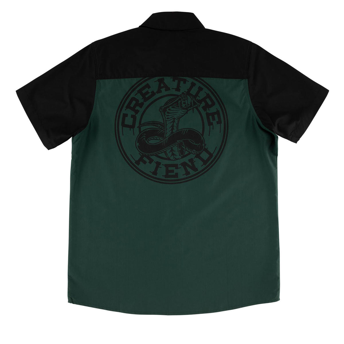 Creature Strikefast Mechanic Top Shirt - Black/Dark Green image 2