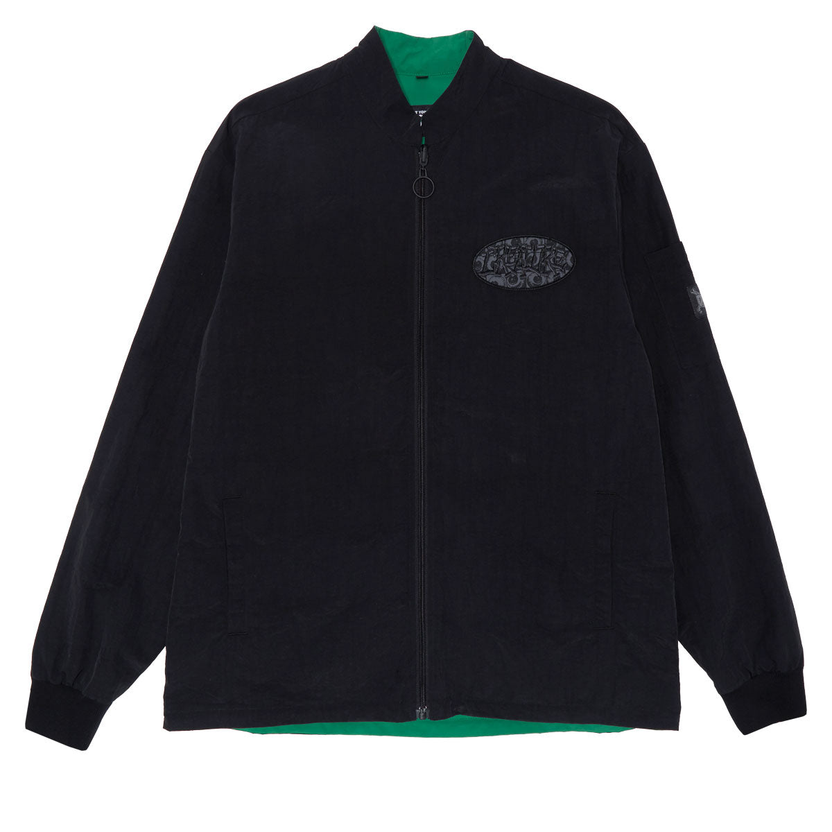 Creature Crash and Burn Reversible Jacket - Black/Green image 1