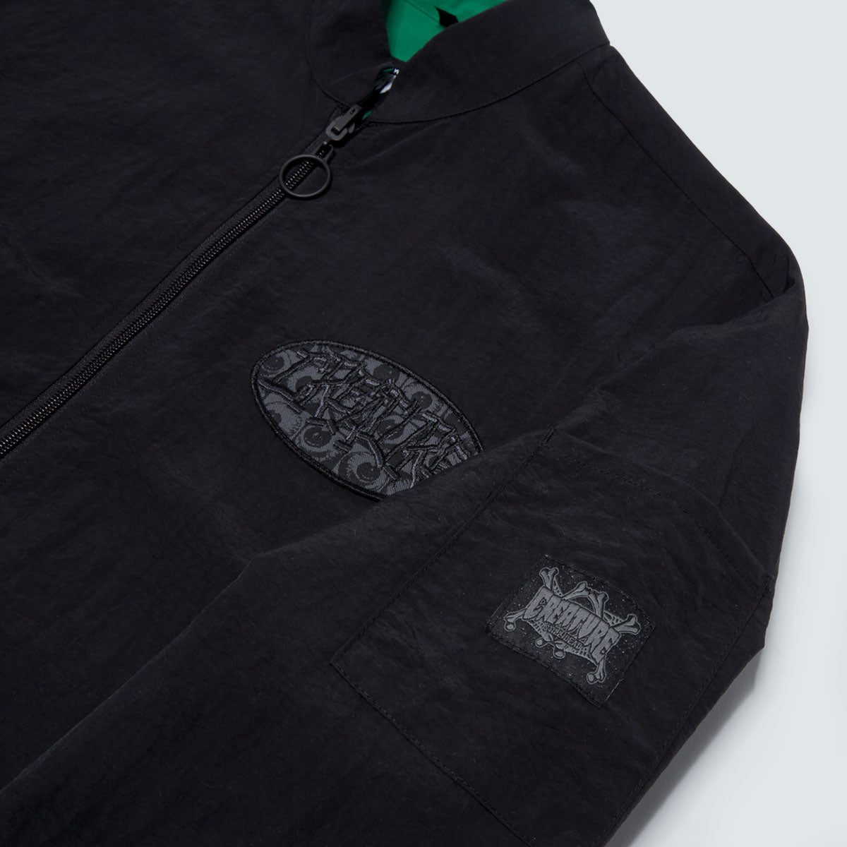 Creature Crash and Burn Reversible Jacket - Black/Green image 5