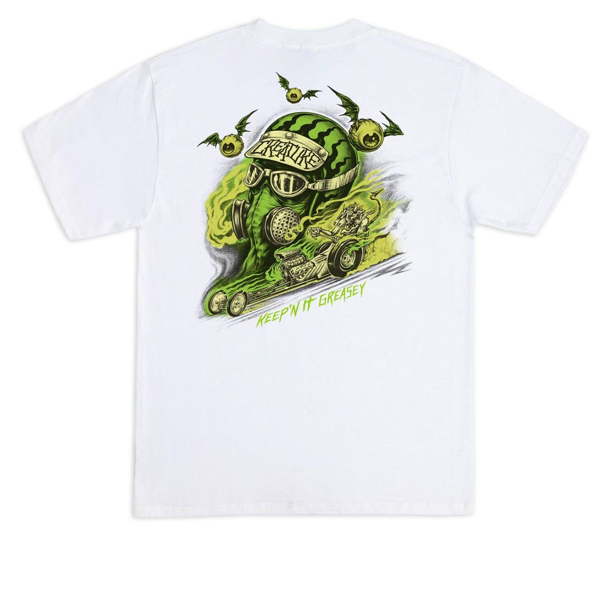 Creature Crash and Burn T-Shirt - White image 2