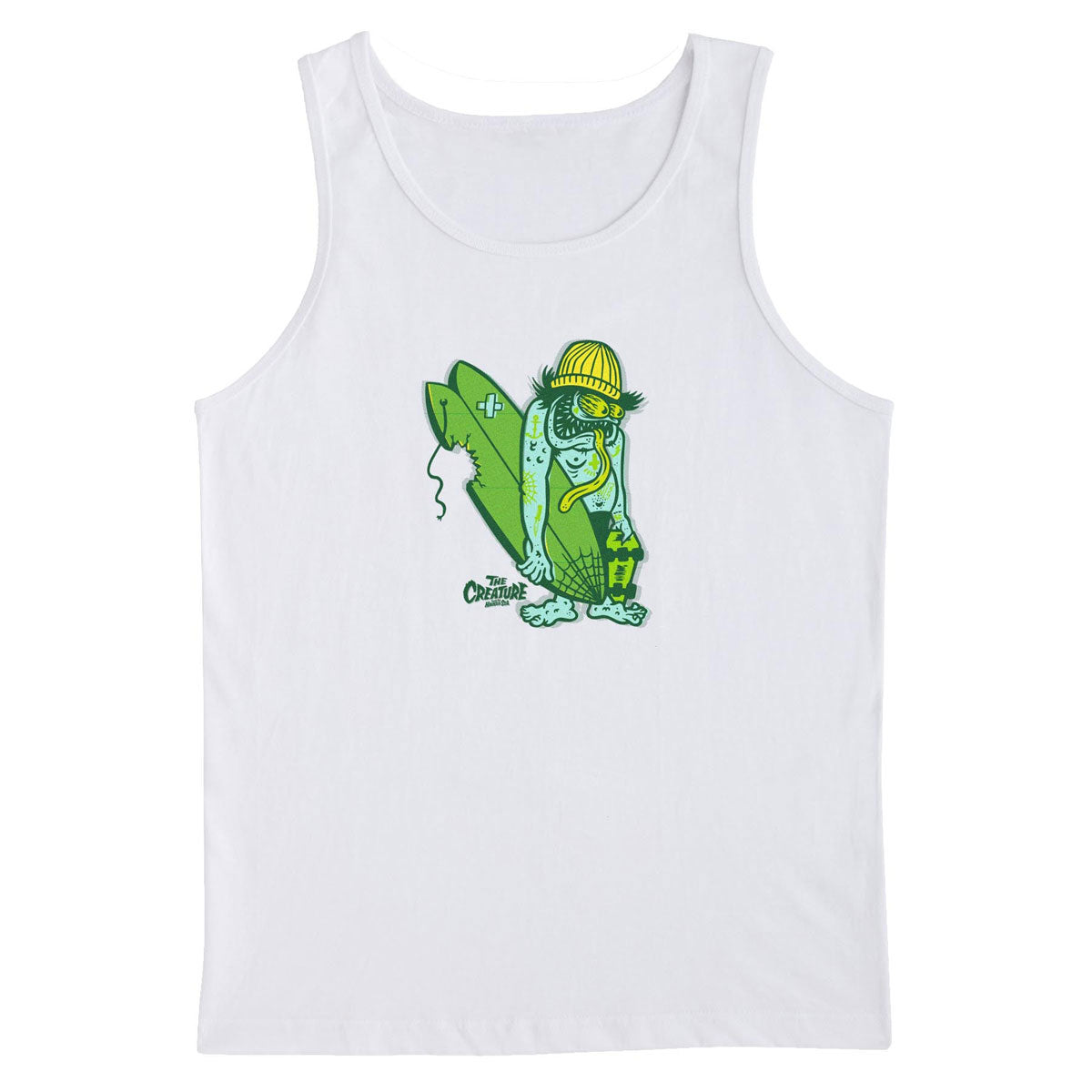 Creature Haunted Sea Tank Top - White image 1