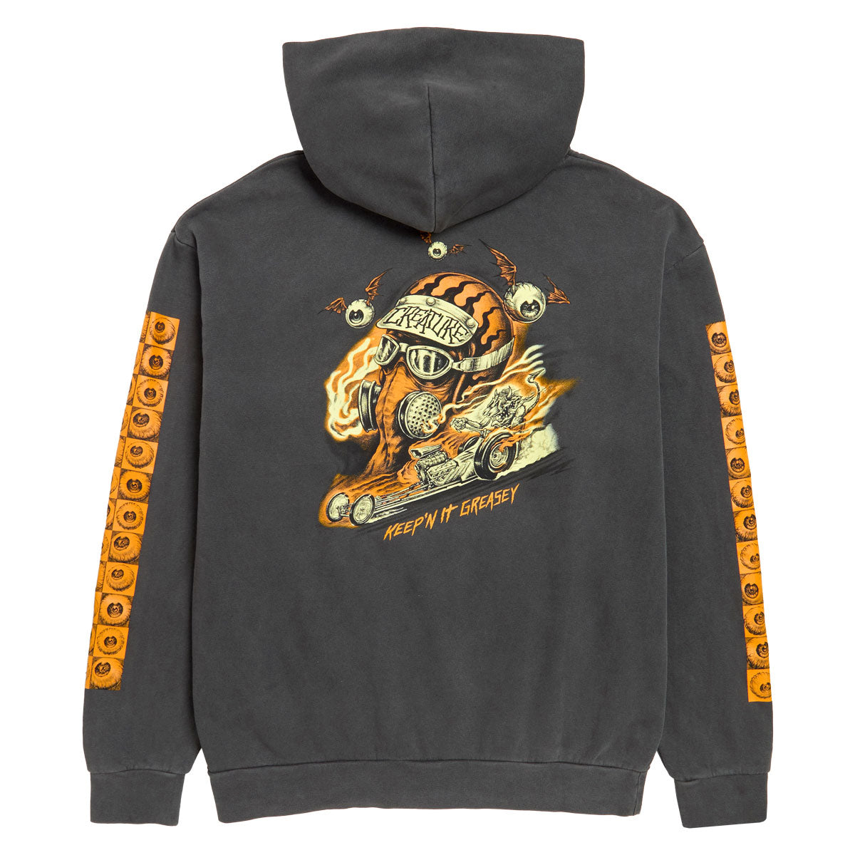 Creature Crash and Burn Hoodie - Pigment Black image 2