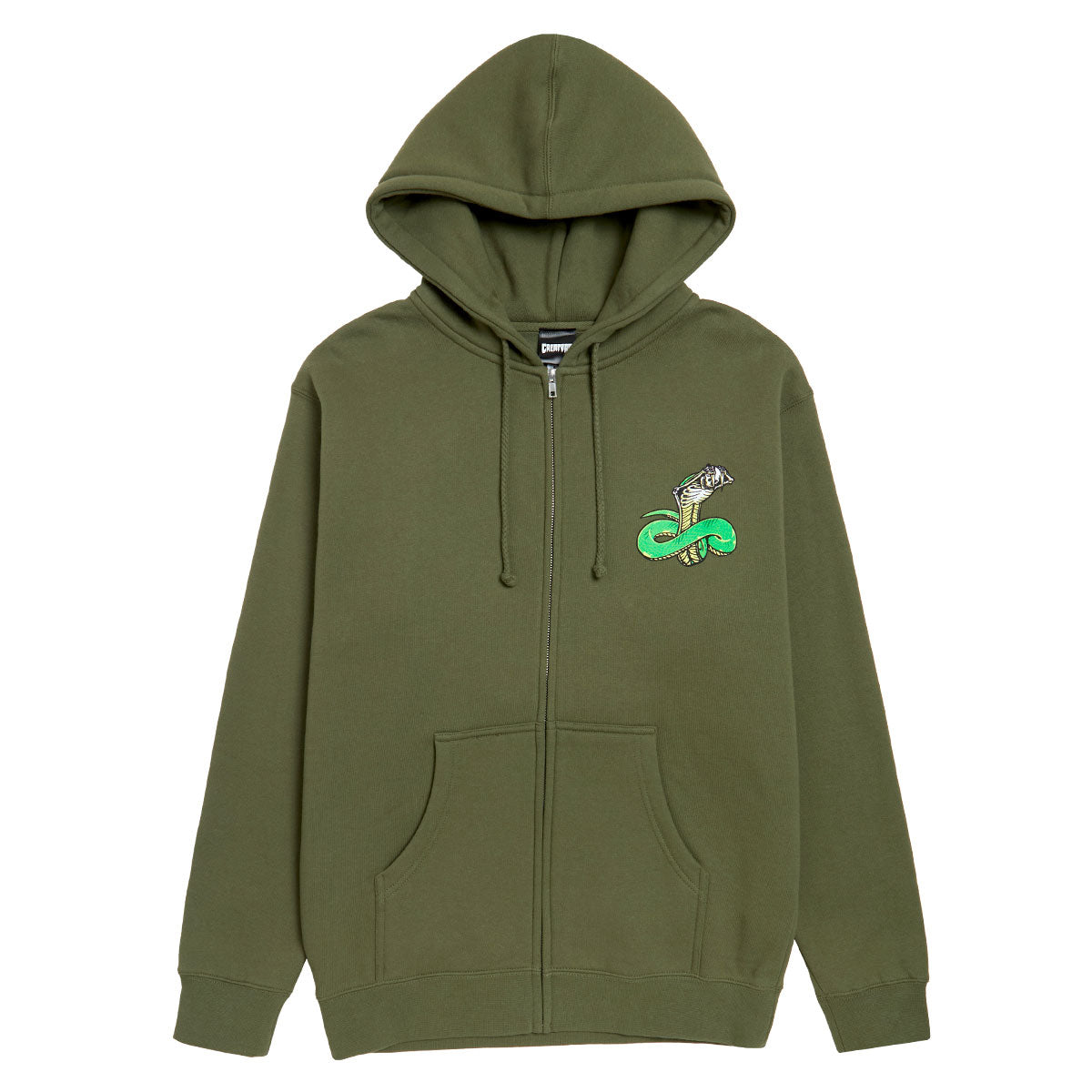 Creature Strike Fast Relic Zip Hoodie - Army image 1
