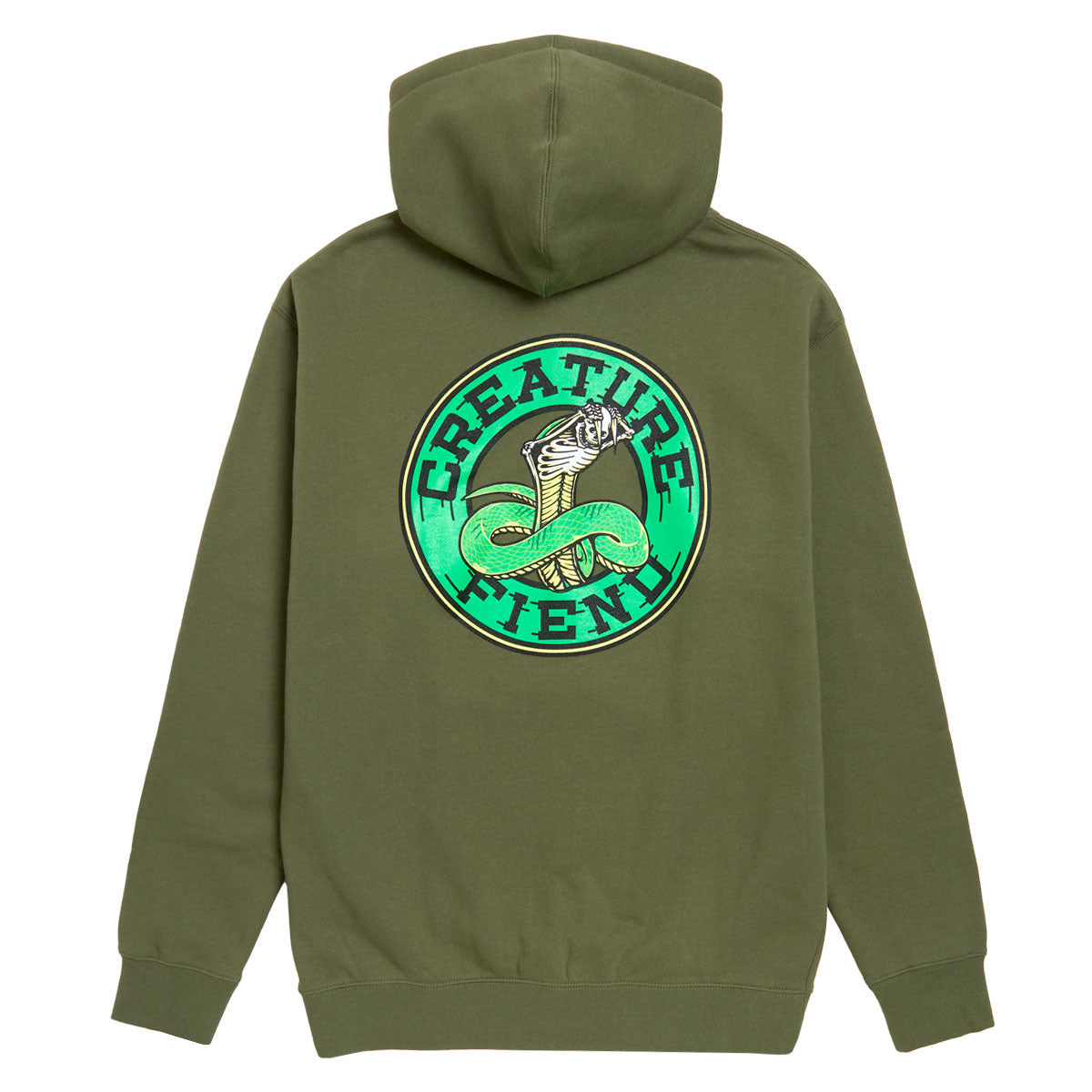 Creature Strike Fast Relic Zip Hoodie - Army image 2