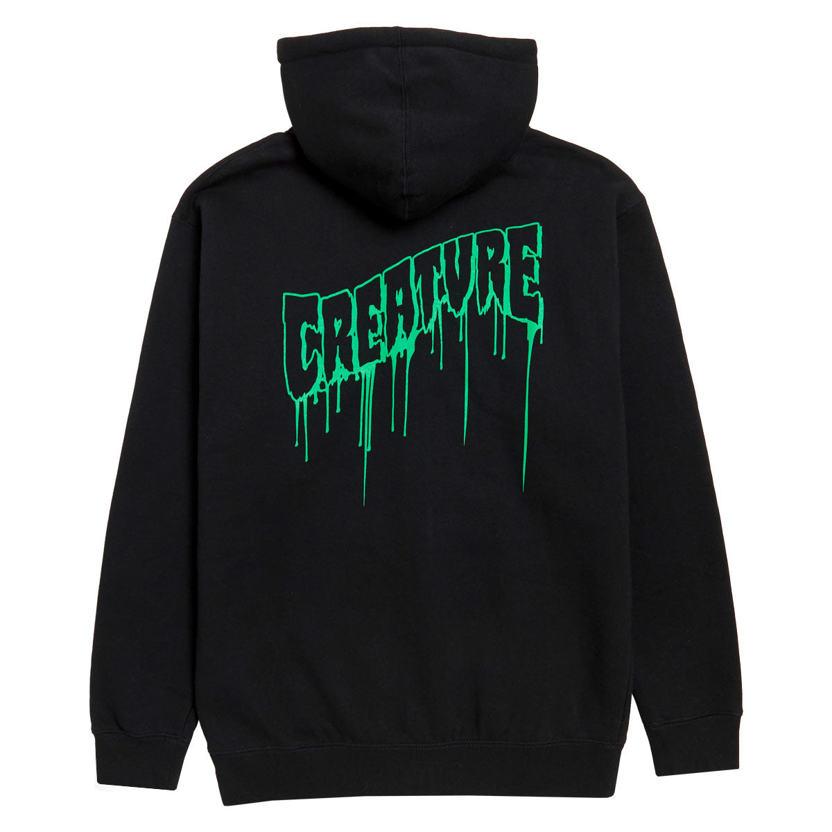 Creature Logo Outline Drip Zip Hoodie - Black image 2