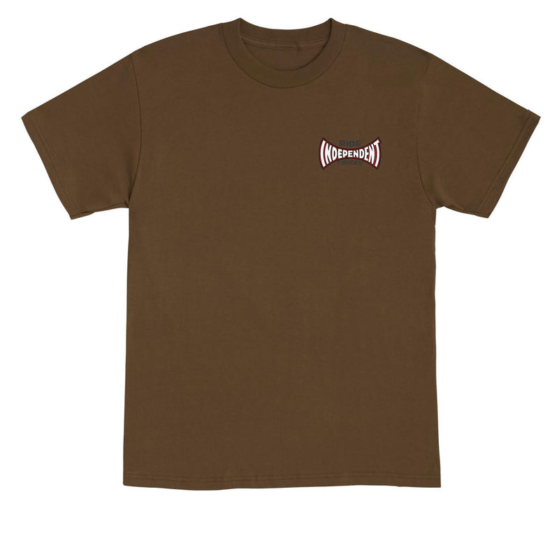 Independent Rose Span T-Shirt - Dark Chocolate