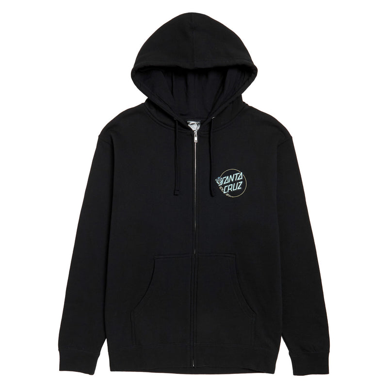 Santa Cruz Winkowski Dope Planet 2 Dot Zip Hoodie - Black