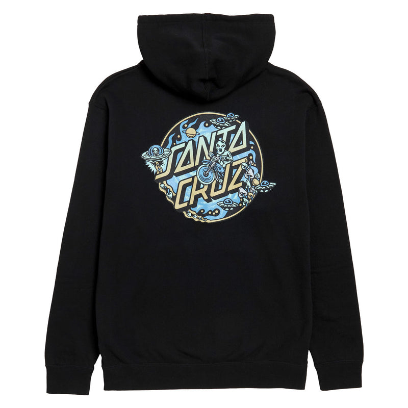 Santa Cruz Winkowski Dope Planet 2 Dot Zip Hoodie - Black