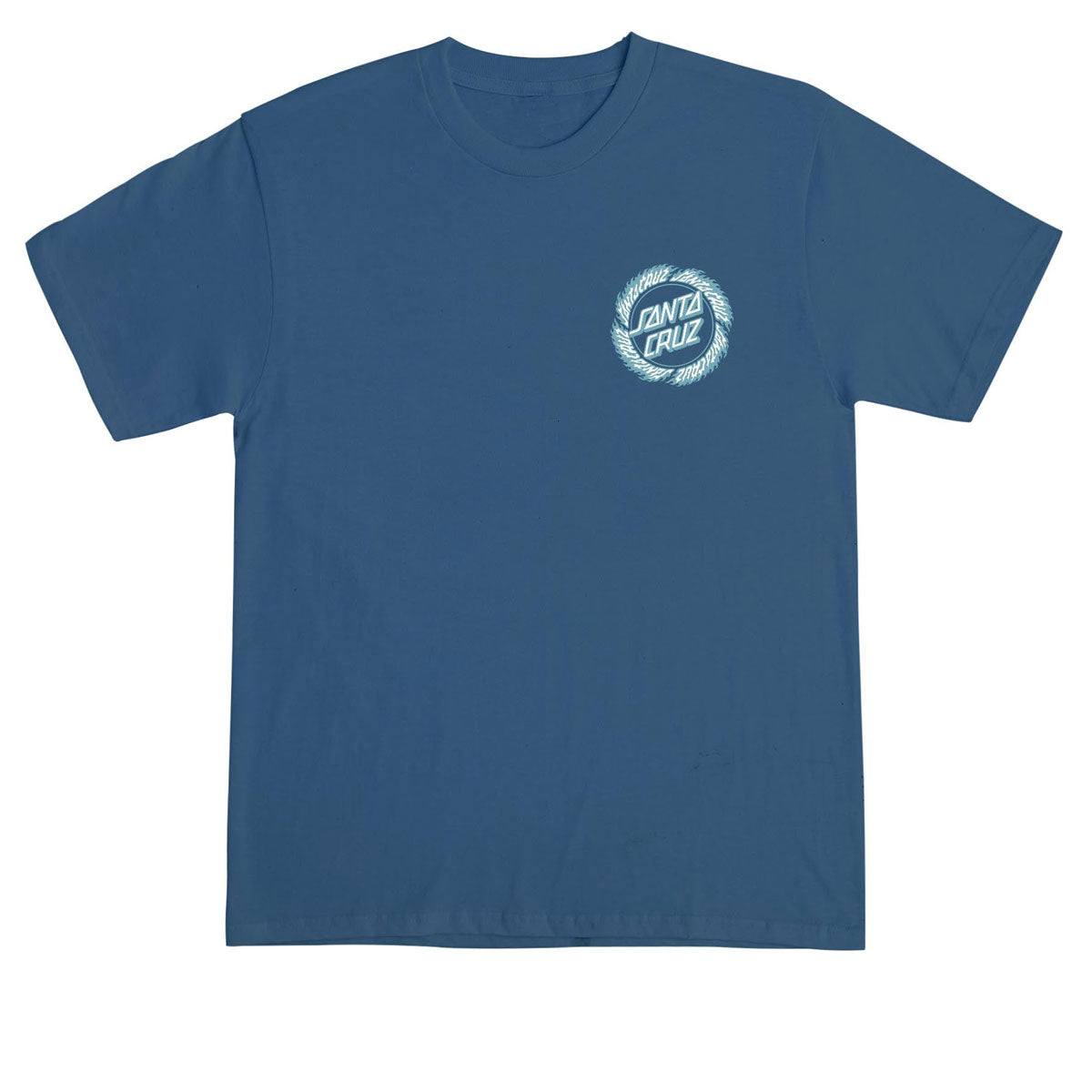 Santa Cruz Flame Ringed Dot T-Shirt - Blue Dusk image 1