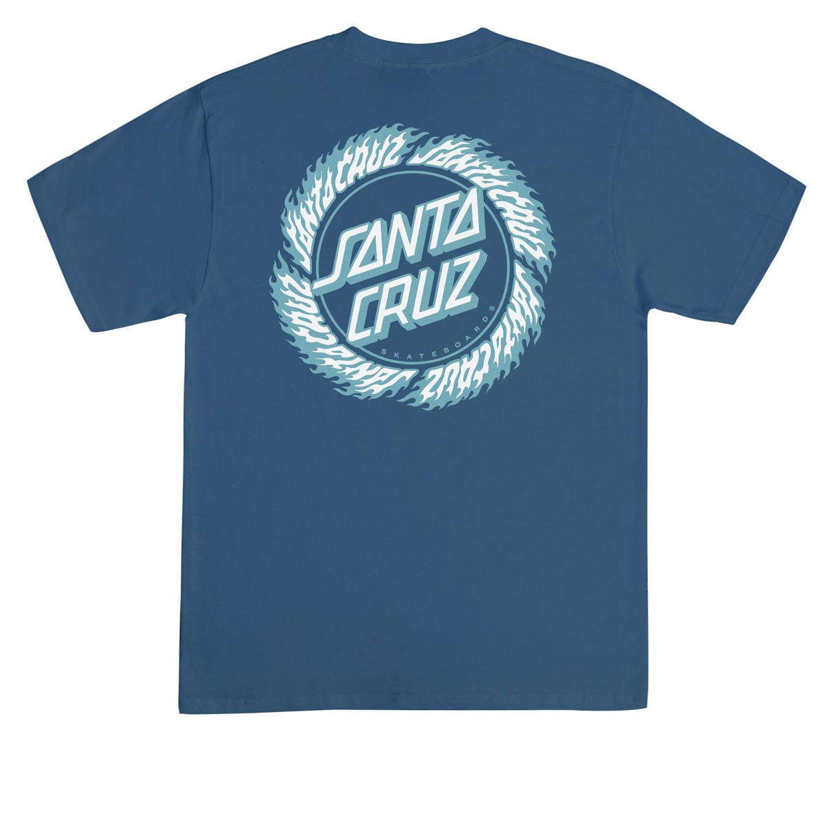 Santa Cruz Flame Ringed Dot T-Shirt - Blue Dusk image 2