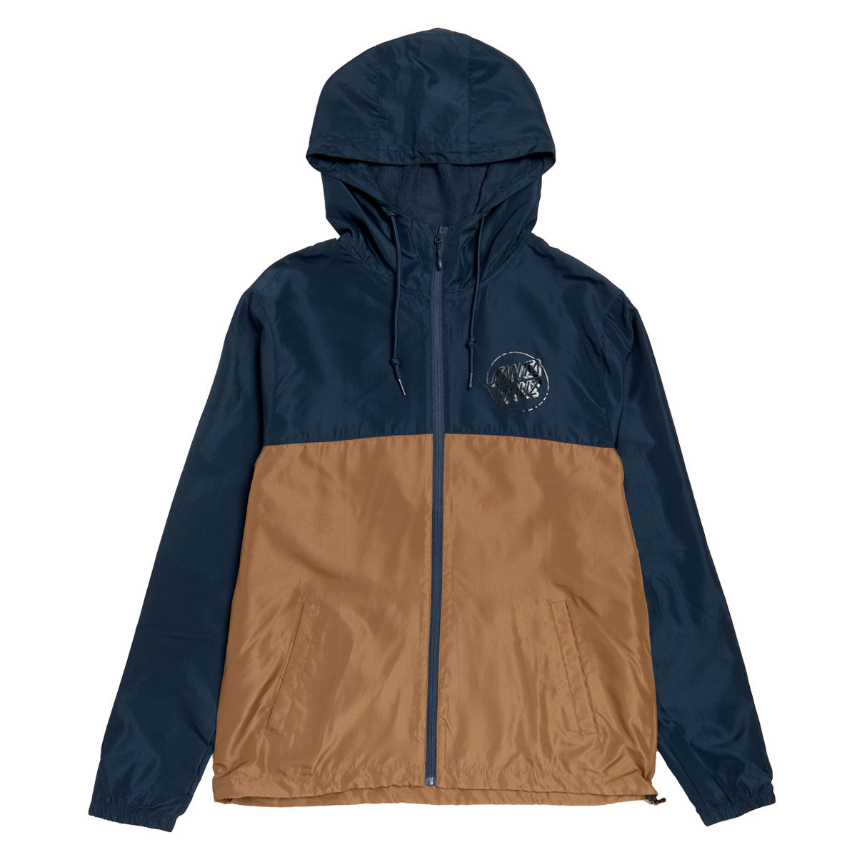 Santa Cruz Opus Dot Chest Hooded Windbreaker Jacket