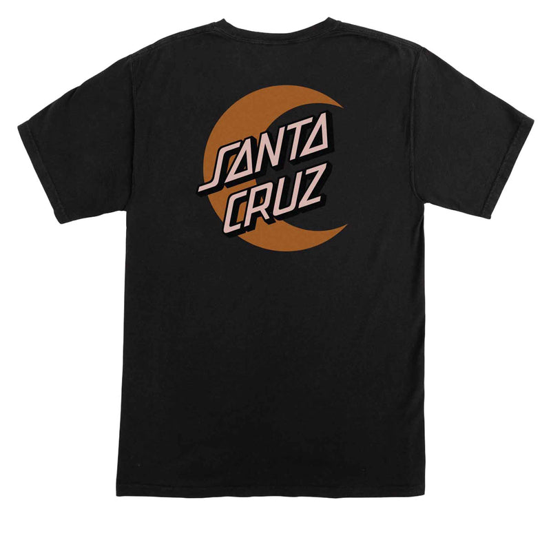 Santa Cruz Womens Moon Dot Relaxed T-Shirt - Black