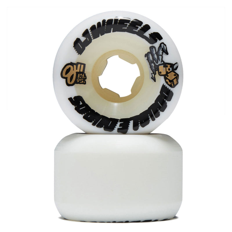 OJ Double Duro 101a/95a Skateboard Wheels - White - 53mm