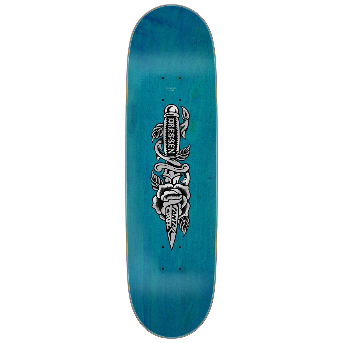 Santa Cruz Dressen Rose Dagger Skateboard Complete - White - 8.70