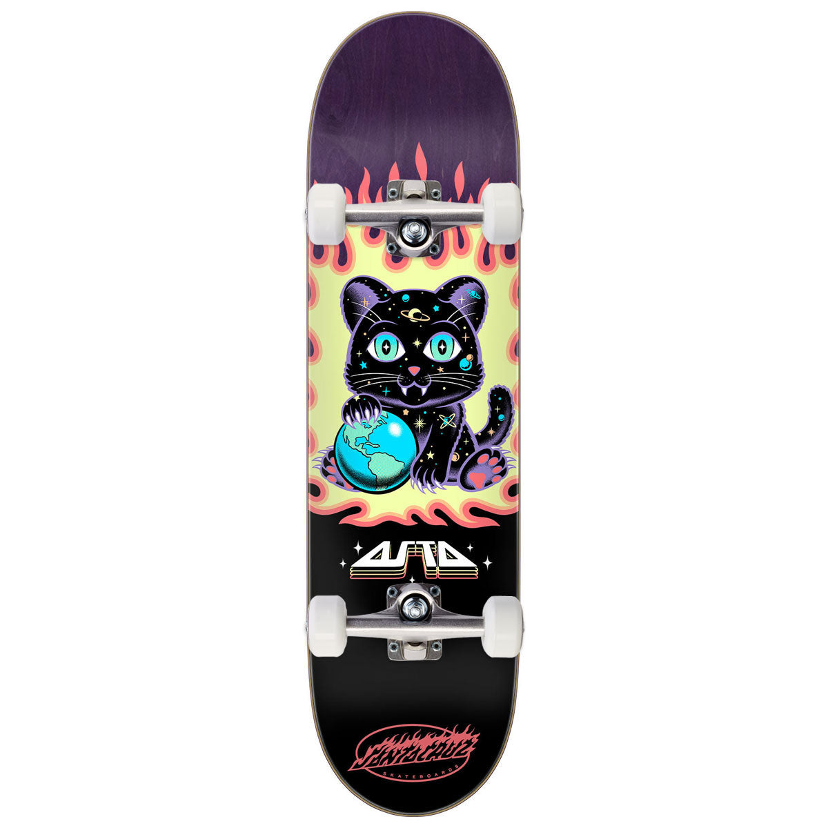 Santa Cruz Asta Space Kitten VX Skateboard Complete - 8.00